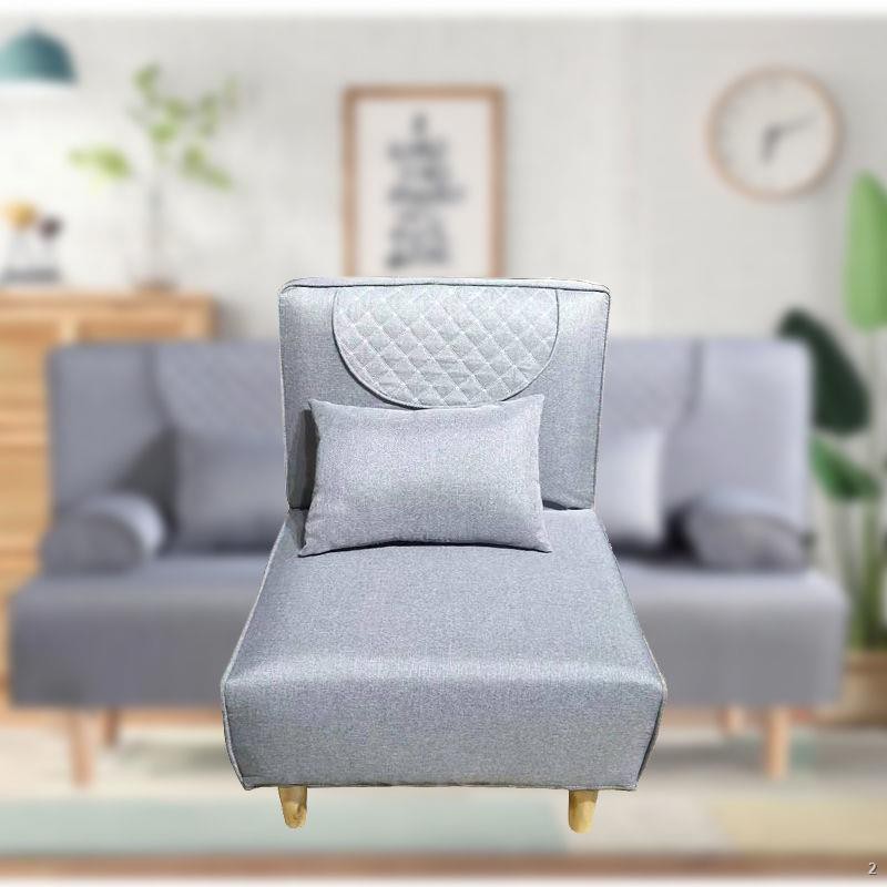 ✘Giường sofa gấp đơn đa năng phòng khách ba chỗ căn hộ nhỏ cho thuê vải phong cách Châu Âu Lazy