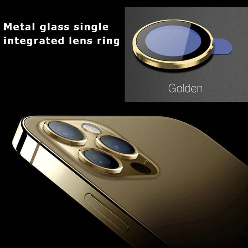 Ốp Điện Thoại Kính Cường Lực Viền Kim Loại Cho iPhone 13 12 11 Pro Max 11 12 13
