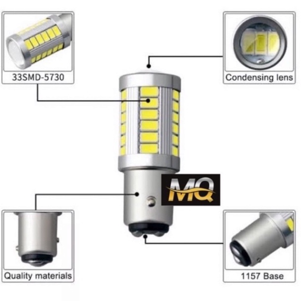 Đèn Led Hậu 33 Tim Led Bi Cầu Chớp Nháy