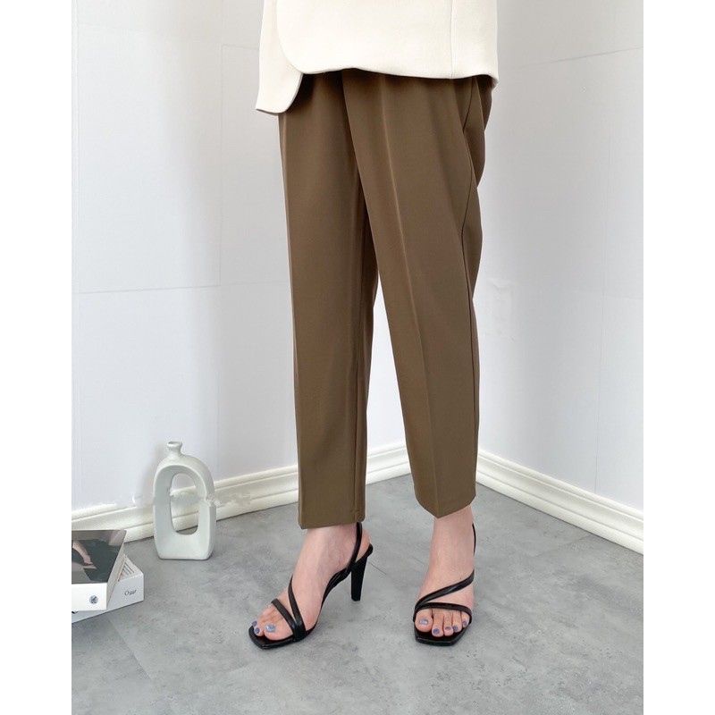 Giày Cao Gót Quai Dây Đế Vuông Cao 7 Phân