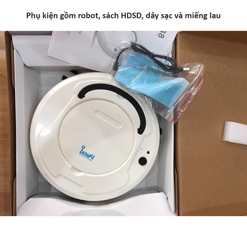 [Hàng Cao Cấp] Robot Hút Bụi Lau Nhà Thông Minh Tự Động Có Chế Độ Tránh Va Chạm