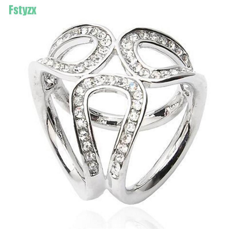 Ghim Cài Khăn Quàng Cổ Bằng Pha Lê Màu Vàng / Bạc Thời Trang