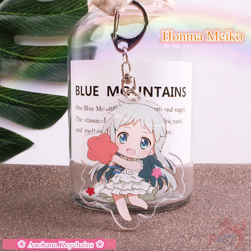 &gt;Ready Stock&lt; ❀ Anohana Móc khóa ❀ Honma Meiko Cosplay KeyRing Pendant Gifts