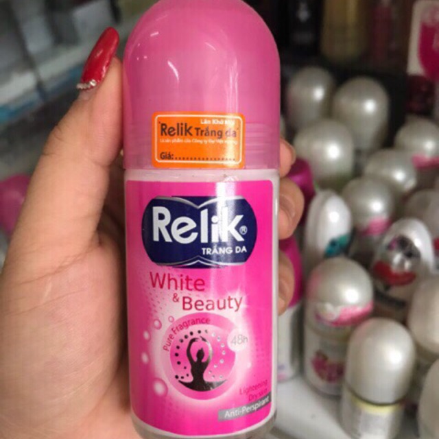 Lăn khử mùi Relik White & Beauty