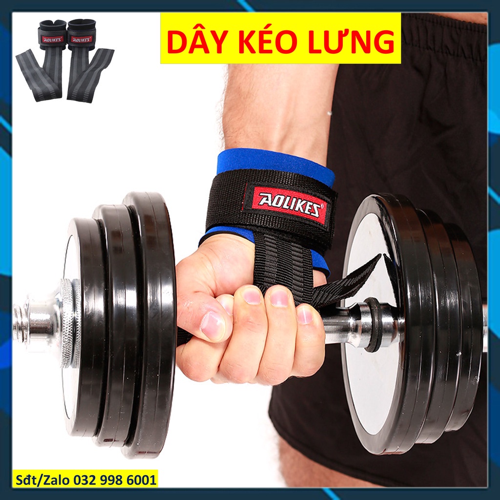 Dây kéo lưng tập gym có móc Dây kéo lưng tập gym chính hãng Aolikes 7635 7633 7637 7938 7639 7642 7643 (1 Đôi) ddcg