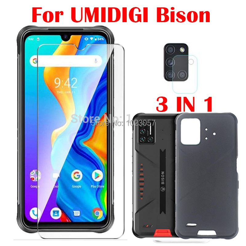 Ốp Điện Thoại Mềm 3 Trong 1 Có Kính Cường Lực Cho umidigi Bolton pro gt x10 pro a9 gt