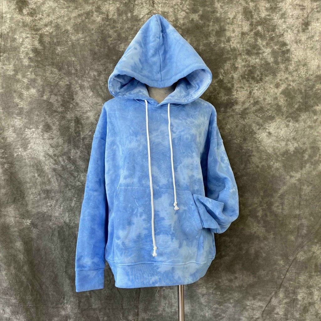 Áo hoodie loang màu có nón unisex nam nữ - ÁO KHOÁC 9X