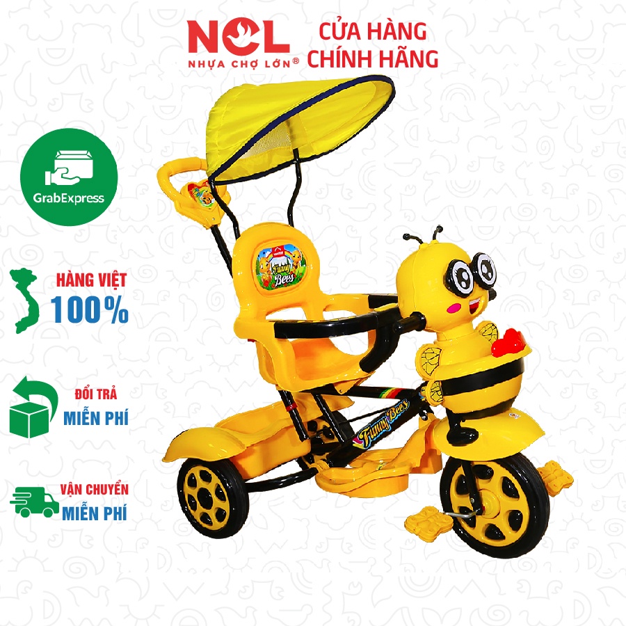 [Nhựa Chợ Lớn] Xe 3 Bánh L10 hình con Ong (Có nhạc) M1827BX3B