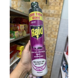 Bình xịt côn trùng RAID không mùi 600 ml