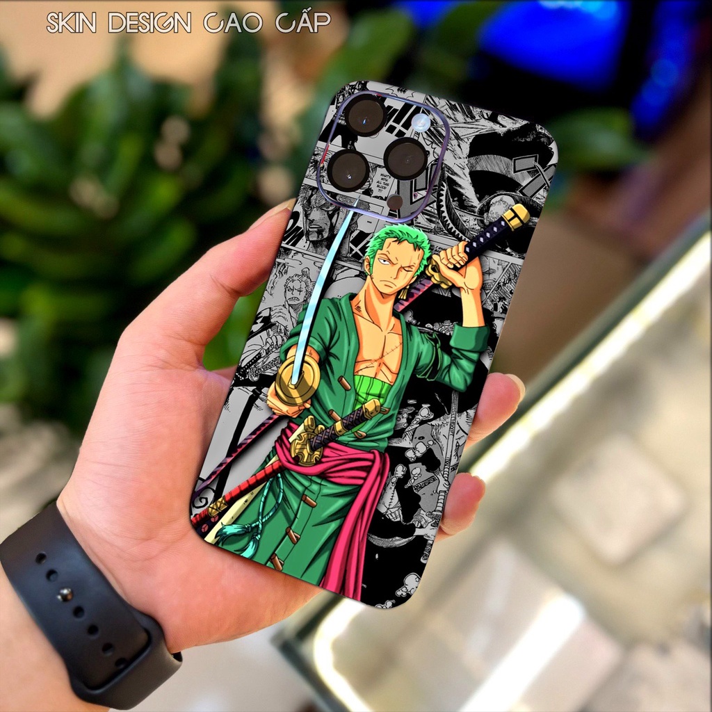 Dán điện thoại hình Zoro OnePiece cho iphone 6/7/8/6plus/7plus/X/XSmax và các máy android khác