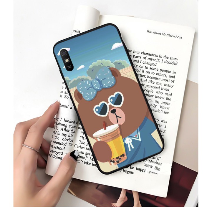 Ốp lưng Xiaomi Redmi 9/ 9A/ 9C/ Note 10 Pro/ Note 10/ Note 9/ Note 9S/ 8A BST Trà Sữa và Gấu