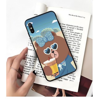 Ốp lưng xiaomi redmi 9/ 9a/ 9c/ note 10 pro/ note 10/ note 9/ note 9s/ 8a bst trà sữa và gấu
