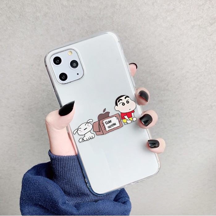 Ốp lưng iphone Shin bút chì viền trong chống ố 5/5s/6/6plus/6s/6splus/7/7plus/8/8plus/x/xr/xs/11/12/pro/max/plus/promax | BigBuy360 - bigbuy360.vn