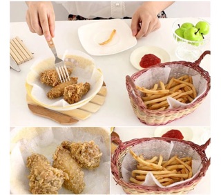 Set 12 giấy thấm dầu mỡ đồ chiên rán Hàng Nhật