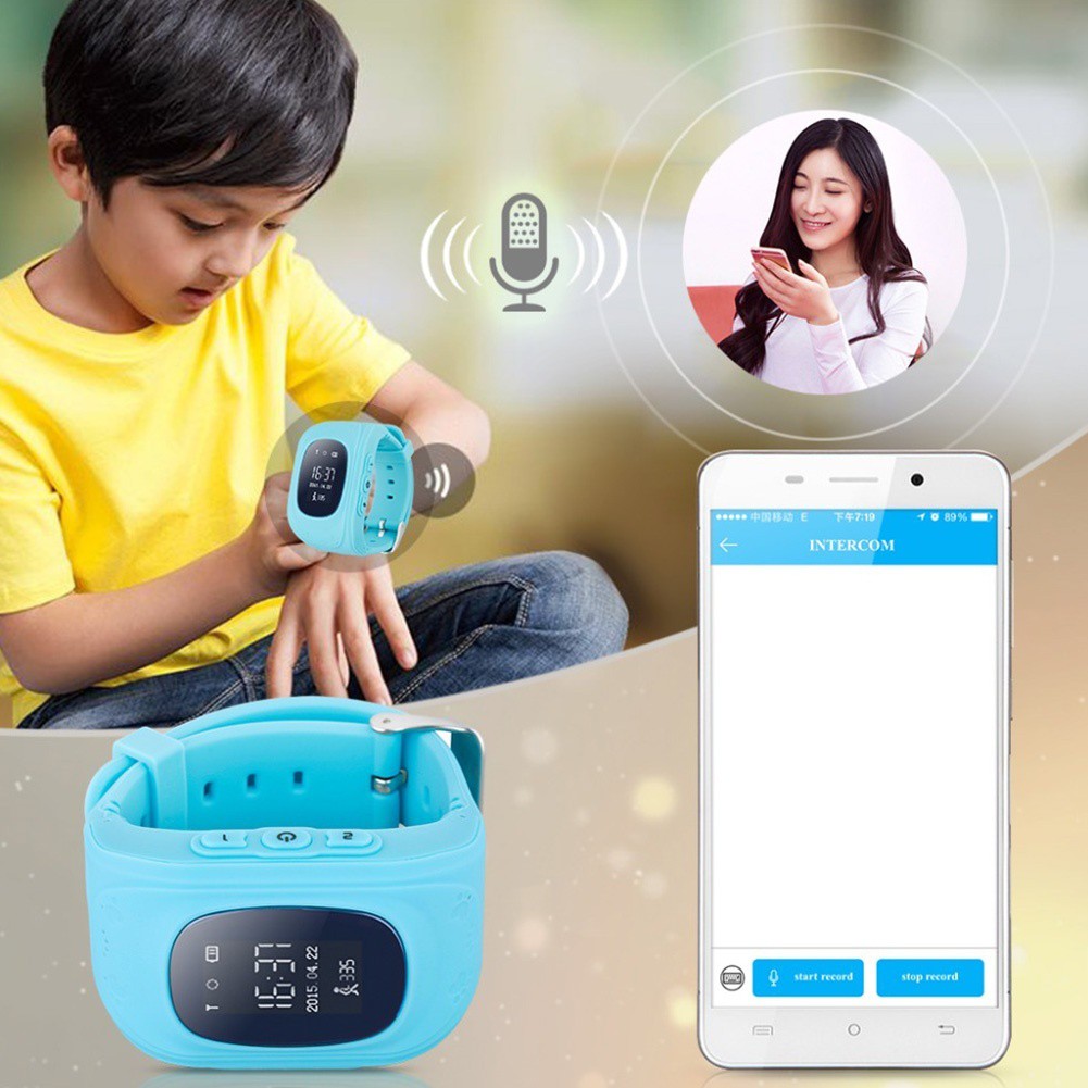 Đồng Hồ Thông Minh Q50 Kết Nối Bluetooth Có Định Vị Gps Cho Trẻ Em