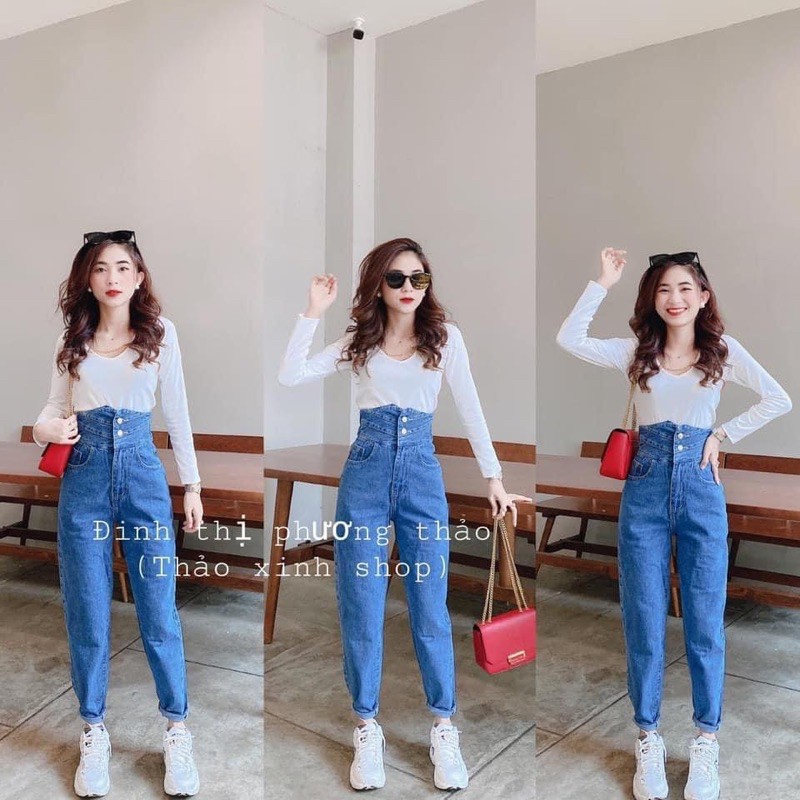 Quần baggy lưng cao 2 khuy cạp xếp #238 | BigBuy360 - bigbuy360.vn