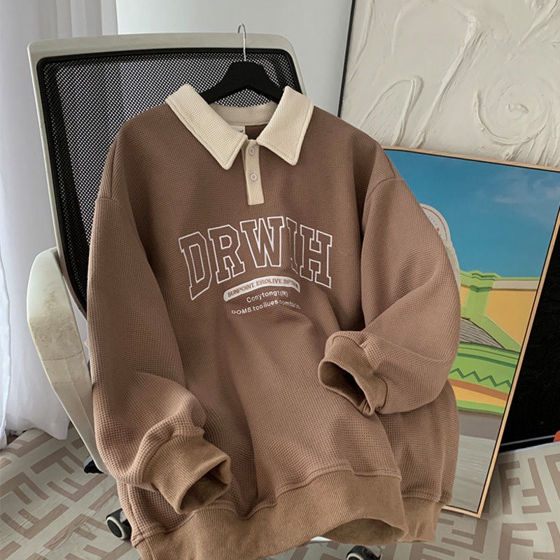 Áo Thun Polo Mỏng Tay Dài Dáng Rộng Thời Trang Mùa Thu Cho Nam