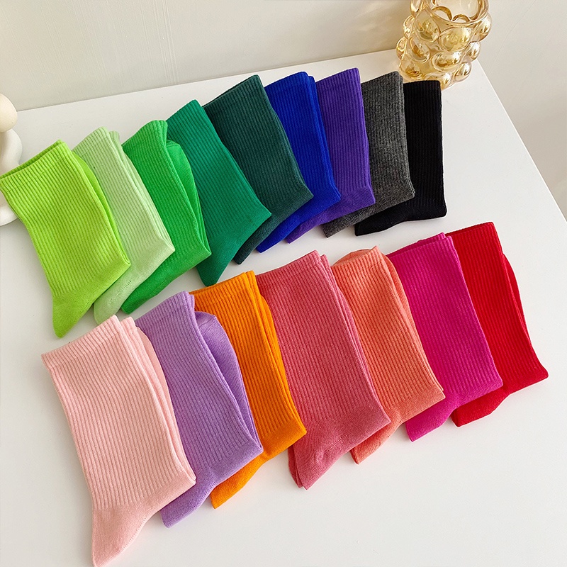 Tất cổ cao phong cách Vintage Hàn Quốc chất len đẹp nhiều màu