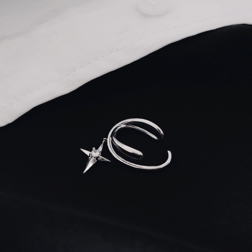 Khuyên Tai Dạng Kẹp Không Biến Dạng Đơn Giản Cổ Điển