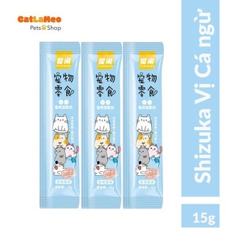 Súp thưởng Shizuka gói 15g cho mèo, bổ sung dinh dưỡng, thanh súp để thưởng vị Cá Ngừ- CATLA MEO SHOP