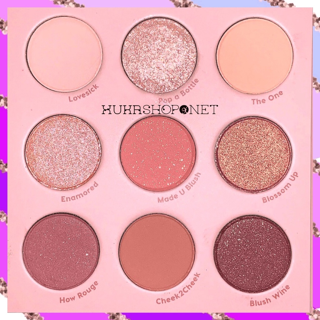 Bảng phấn mắt Colourpop 9 ô Blush Crush Eyeshadow Palette chống thấm nước lâu trôi