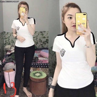 Đồ bộ cotton❤️đồ bộ mặc nhà❤️đồ bộ thun cổ v 🌹 Sét Bộ Mặc Nhà