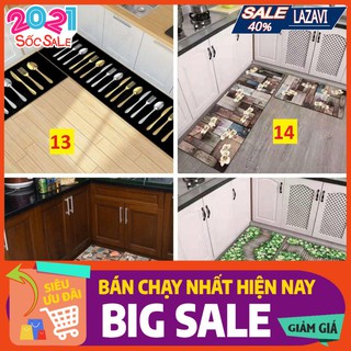Bộ 2 thảm bếp 3D,chống trơn trượt (40*60 + 40*120 cm)-3D-005