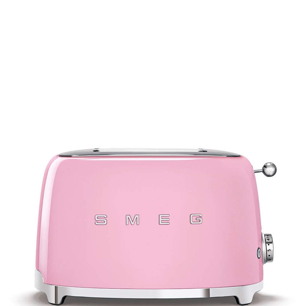 Máy Nướng Bánh Mì Smeg TSF01PKEU Pink, Màu Sắc Nổi Bật, Nướng Bánh Thơm Giòn - Nhập Khẩu Từ Đức