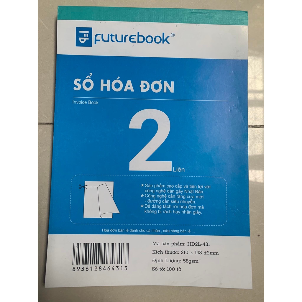 Sổ hoá đơn bán lẻ 2 liên, 3 liên, 1 liên - Cuốn hoá đơn bán hàng khổ A5