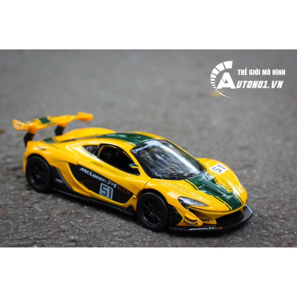 MÔ HÌNH XE MCLAREN 600LT YELLOW 1:32 HUADAWEI 6898