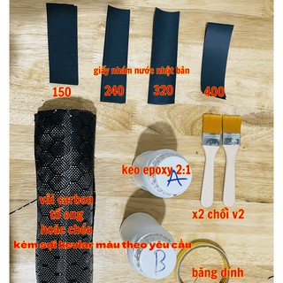 Combo 8 món 699k cho người mới tập làm carbon forget +kevlar