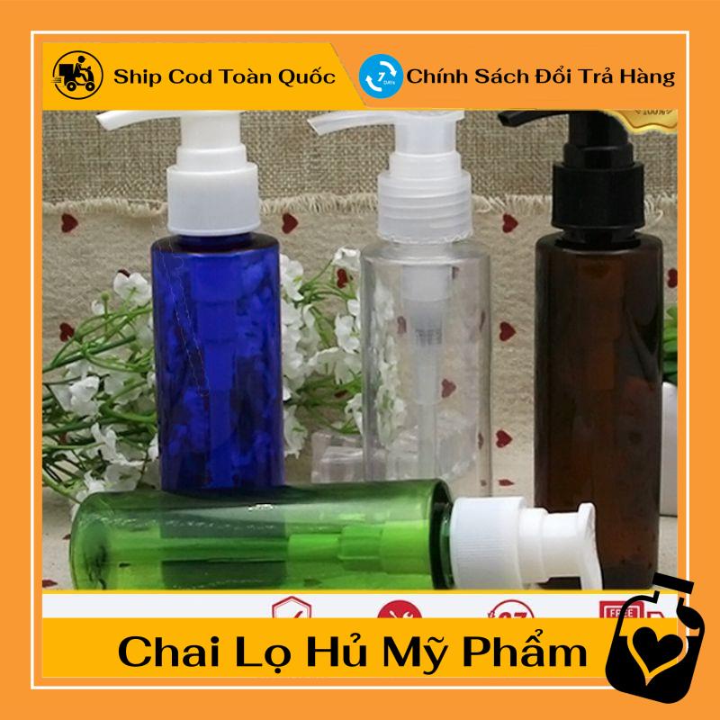 Chai Chiết Mĩ Phẩm ❤ TOP GIÁ RẺ ❤ Chai nhựa pet xịt vòi nhấn 100ml - chai lọ chiết mỹ phẩm , phụ kiện du lịch