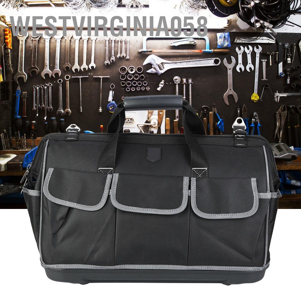 Westvirginia058 20in Plastic Bottom Bag Gray Hand Hardware Tool for Multi-Purpose 470 x 340 230mm