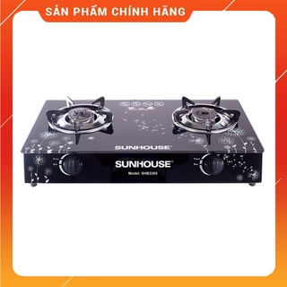Bếp ga sunhouse, bếp ga dương kính sunhouse shb3365, mặt kính cường lực và tiết kiệm ga