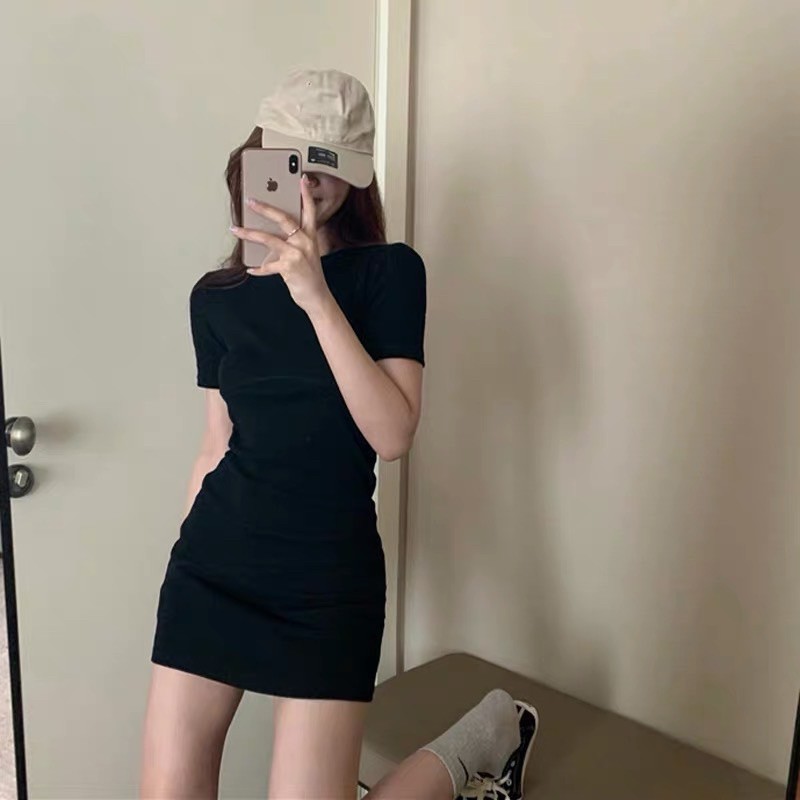 ĐẦM BODY TAY NGẮN 75CM