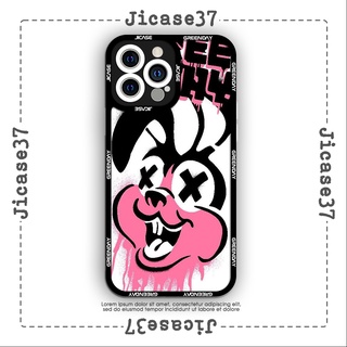 Ốp lưng iphone và samsung xiaomi oppo cạnh vuông Jicase Greenday Rabbit Punk 