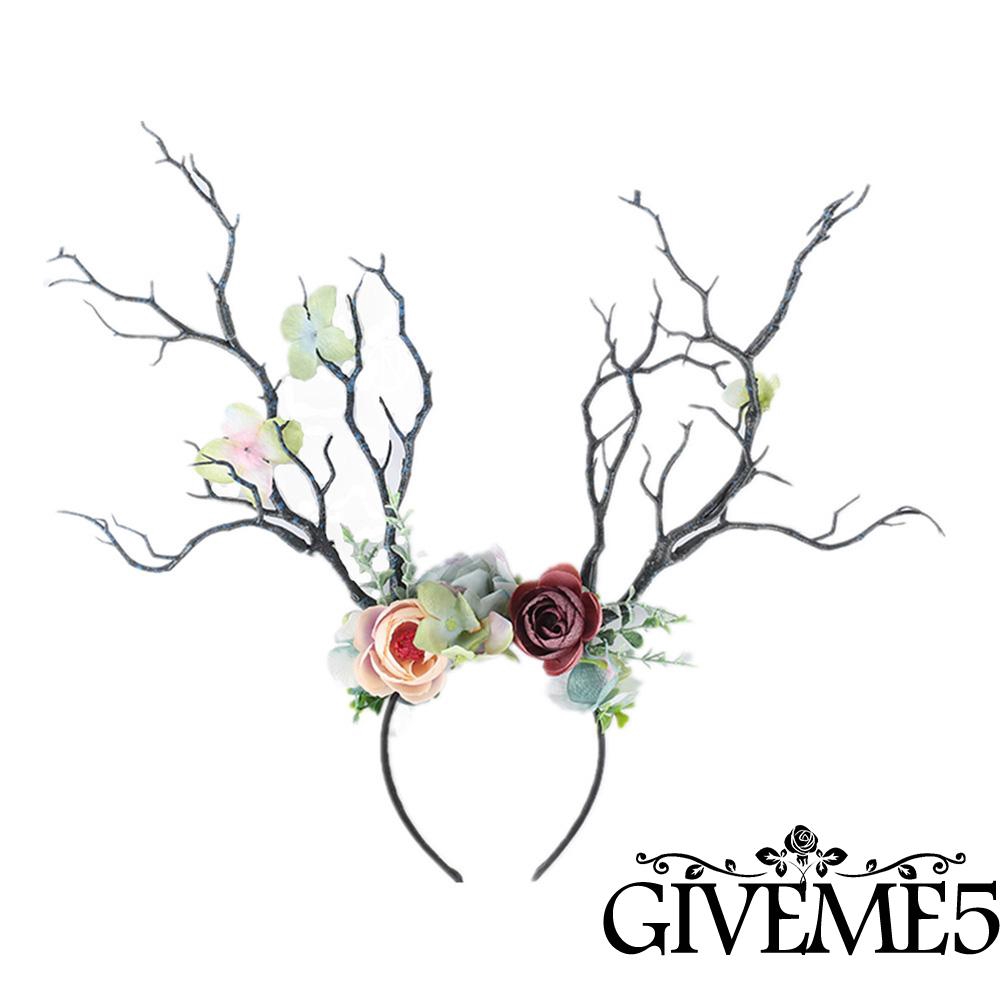 Băng đô đội đầu kiểu cành cây hoa để trang trí giáng sinh halloween