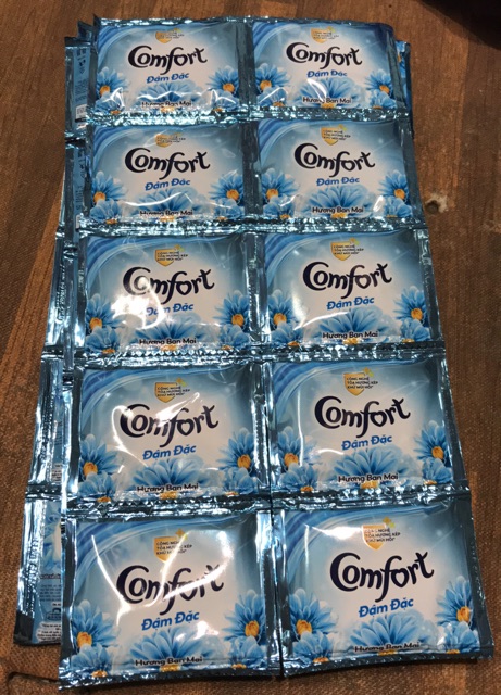 10 gói Nước Xả Vải Comfort Đậm Đặc Hương Ban Mai Gói 20ml /1 gói