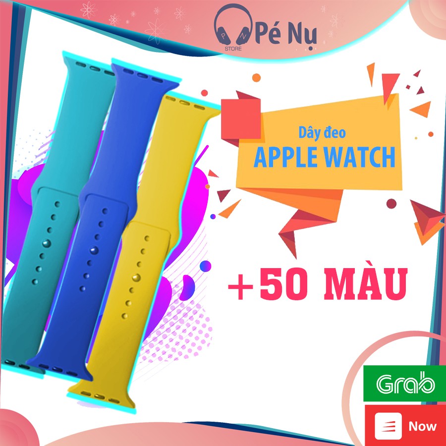 Dây Đeo Đồng Hồ Apple Watch Cao Su Chống Bám Bẩn, Siêu Mềm, Form Ngắn Ôm Tay - Cho Apple Watch T500/HW12/W26