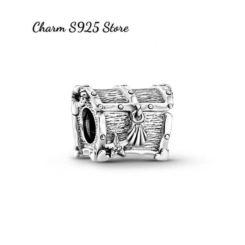 charm pan rương kho báu bạc s925 cao cấp