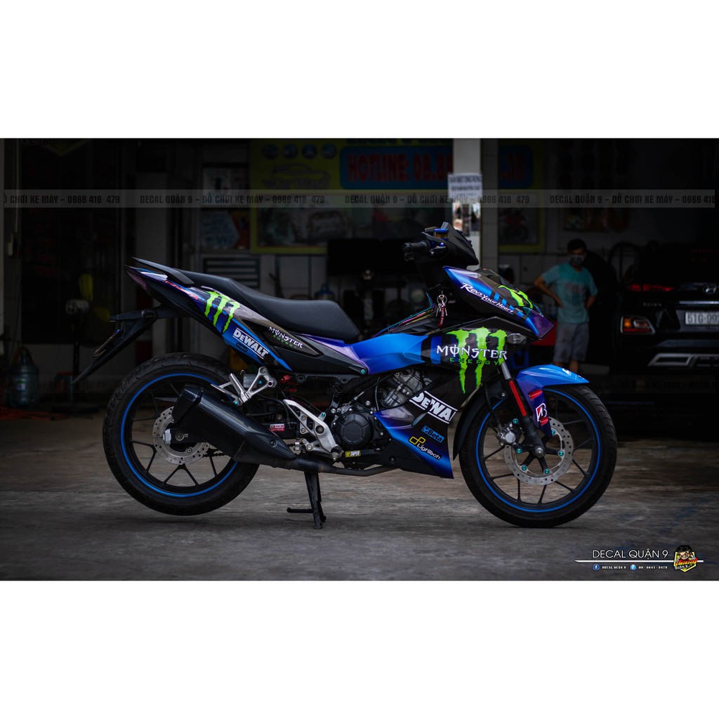 WINNER_X thiết kế xanh đen theo xe phù hợp đường phố.