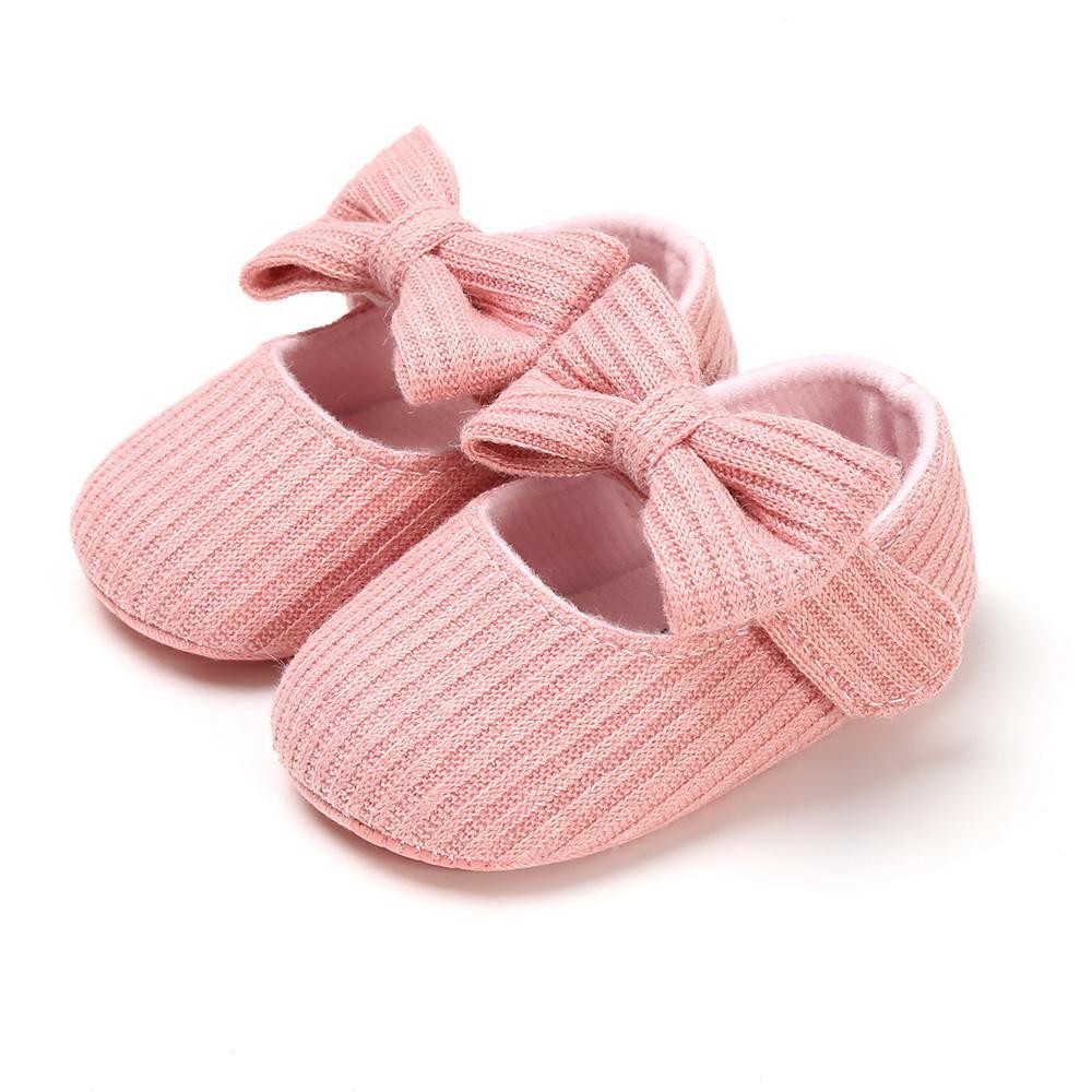 Giày Búp Bê Đế Mềm Dễ Thương Cho Bé Gái 0-1 Tuổi 0490