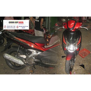 Tem trùm air blade đỏ đen đời 2007-2010, độ team trùm ab dán phủ dàn áo xe đen đỏ rẻ đẹp