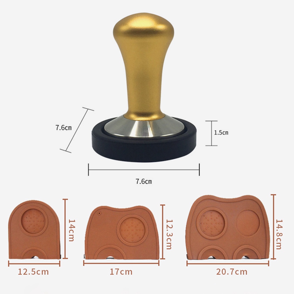 Coffee Tamper Mat Anti-Slip Portable Silicone Espresso Latte Art Barista Coffee Mat for Kitchen