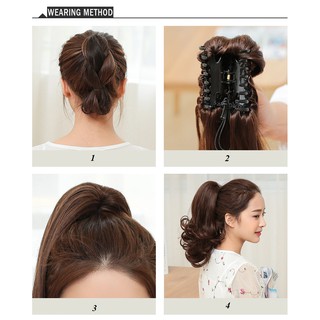 Tóc giả ngoặm xoăn lọn 38cm