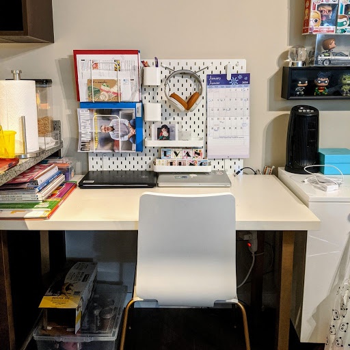 Kẹp nối bàn với bảng cài pegboard Skadis IKEA