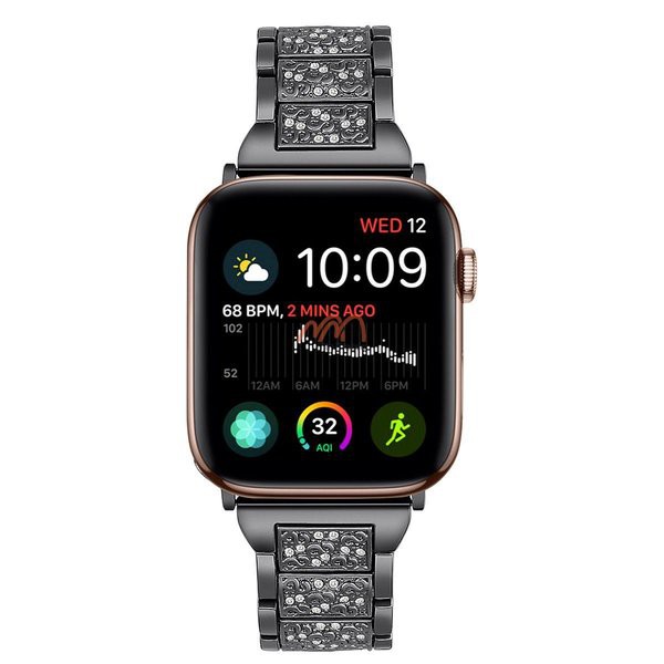 Dây kim loại đính đá Apple Watch seri 1 2 3 4 5