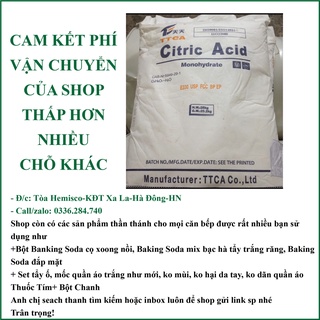 1kg Axit Chanh, Acid Chanh, acid Citric, Axít Citric, bột tạo chua