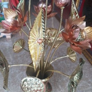 Hoa sen thờ đồng bó 15 bông