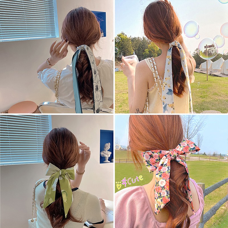 Dây buộc tóc phong cách Hàn Quốc xinh xắn cho nữ